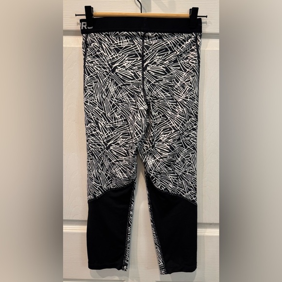 Nike Pro Dri Fit Palm Print Leggings Capris Abstract Vintage Y2K Size M - Picture 3 of 13